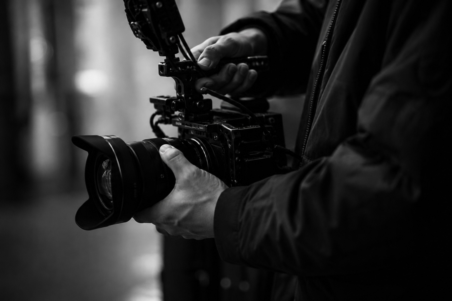 Cinematographer on location
